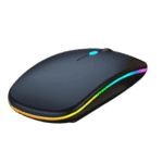 mouse sem fio na cor preto